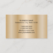 Realtor Modern Gold House Logo Real Anwesen Visitenkarte (Rückseite)