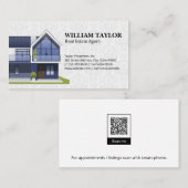 Realtor | Modern House Logo | QR-Code Visitenkarte (Vorne/Hinten)