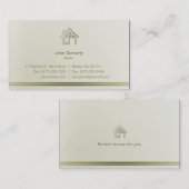 Realtor | Moderne Zuhause Visitenkarte (Vorne/Hinten)