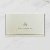 Realtor | Moderne Zuhause Visitenkarte (Rückseite)