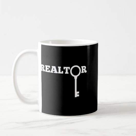 Realtor Neuer Agent Immobilienlizenz Auszubildende Kaffeetasse (Links)