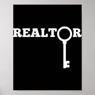 Realtor Neuer Agent Immobilienlizenz Auszubildende Poster