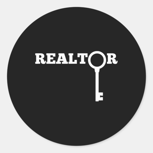 Realtor New Agent Real Estate License Trainee Funn Runder Aufkleber (Vorderseite)