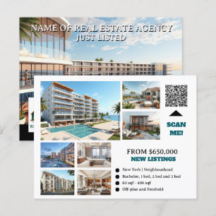 Realtor nur gelistete Wohnungen realer Anwesen Mar Postkarte