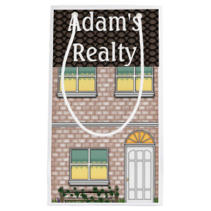 Realtor-offenes Haus-Zuhause-Form Goodie Tasche Kleine Geschenktüte