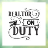Realtor on Duty Fensteraufkleber (Blatt 3)