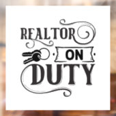 Realtor on Duty Fensteraufkleber (Blatt 2)