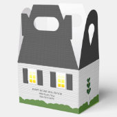 Realtor Open House Red Door White House Gefälligke Geschenkschachtel (Geöffnet)