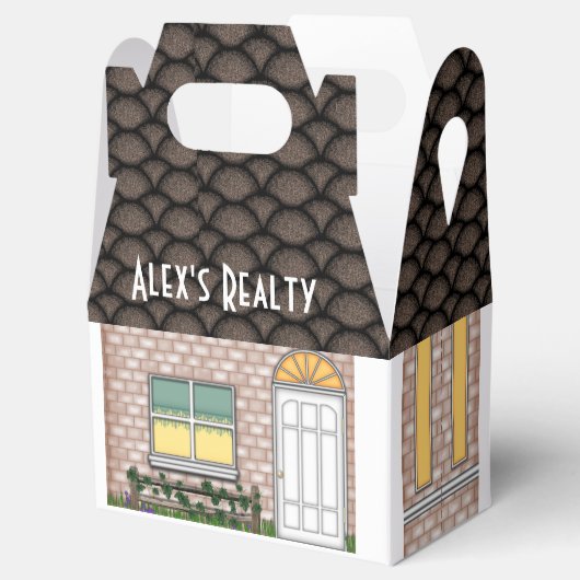 Realtor Open House Zuhause Shape Leckerei Box Geschenkschachtel (Geöffnet)