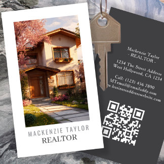 Realtor Photo Professional Personalized QR Code Visitenkarte