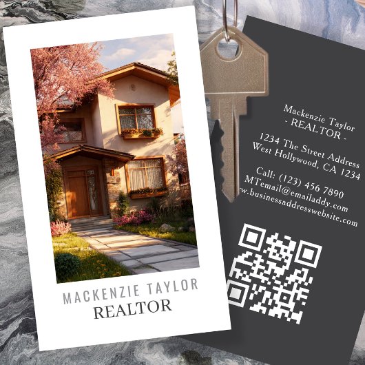 Realtor Photo Professional Personalized QR Code Visitenkarte