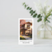 Realtor Photo Professional Personalized QR Code Visitenkarte (Stehend Vorderseite)