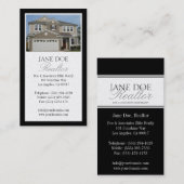 Realtor-Platin-Foto-Skript-Grenze Visitenkarte (Vorne/Hinten)