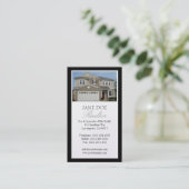 Realtor-Platin-Foto-Skript-Grenze Visitenkarte (Stehend Vorderseite)