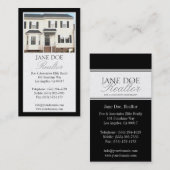 Realtor-Platin-Foto-Skript-Grenze Visitenkarte (Vorne/Hinten)