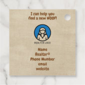 Realtor Pop-by-Pet Puppy Kitten Vet Geschenkanhänger (Rückseite)