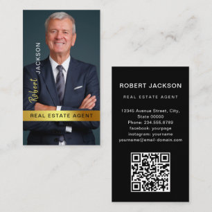 Realtor Real Anwesen Agent Beruflich QR-Code Visitenkarte