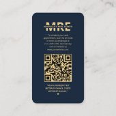 Realtor Real Anwesen Agent IG Navy Blue Modern Visitenkarte (Rückseite)