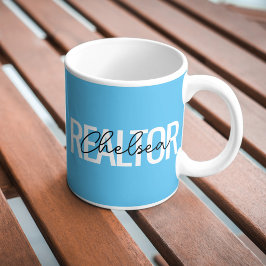 Realtor Real Anwesen Agent Personalisiert Name Kaf Kaffeetasse