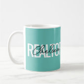 Realtor Real Anwesen Agent Personalisiert Name Kaffeetasse (Links)