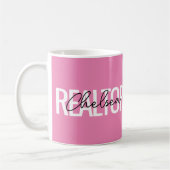 Realtor Real Anwesen Agent Personalisiert Name Kaffeetasse (Links)