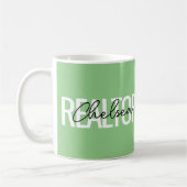 Realtor Real Anwesen Agent Personalisiert Name Kaffeetasse (Links)