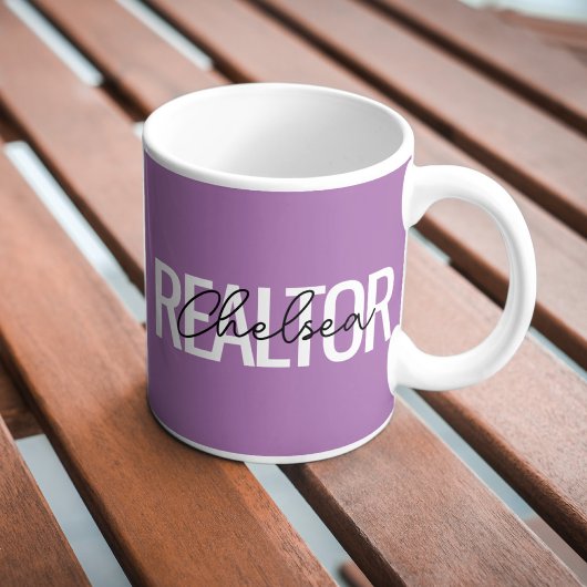Realtor Real Anwesen Agent Personalisiert Name Kaffeetasse