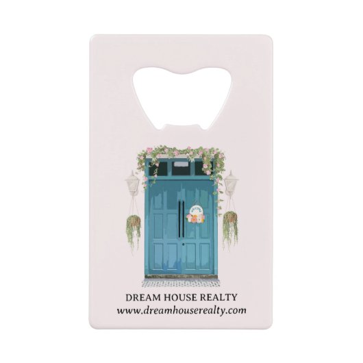 Realtor Real Anwesen Agent Promotion oder Giveaway Geldbeutel Flaschenöffner (Vorderseite)