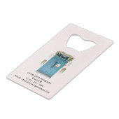 Realtor Real Anwesen Agent Promotion oder Giveaway Geldbeutel Flaschenöffner (Rückseite Schrägansicht)