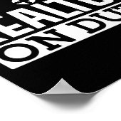 Realtor Real Anwesen Agent Realtor on Duty Poster (Ecke)