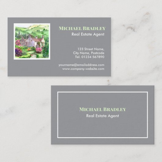 Realtor Real Anwesen Agent Rydal Monte Livio Visitenkarte (Vorne/Hinten)