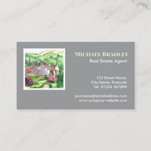 Realtor Real Anwesen Agent Rydal Monte Livio Visitenkarte (Vorderseite)