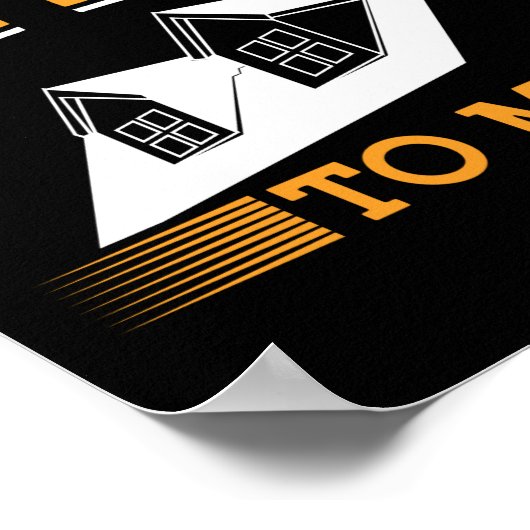 Realtor Real Anwesen Agent spricht echtes Anwesen  Poster (Ecke)