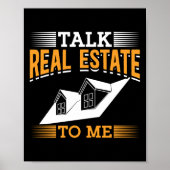 Realtor Real Anwesen Agent spricht echtes Anwesen  Poster (Vorne)