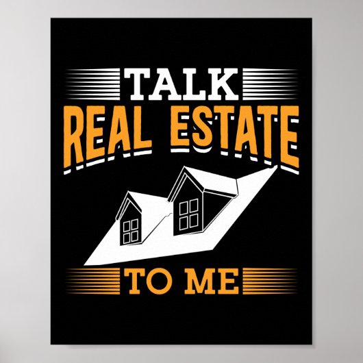 Realtor Real Anwesen Agent spricht echtes Anwesen  Poster (Vorne)