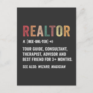 Realtor Real Anwesen Funny Quote Card Postkarte