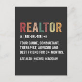 Realtor Real Anwesen Funny Quote Card Postkarte (Vorderseite)