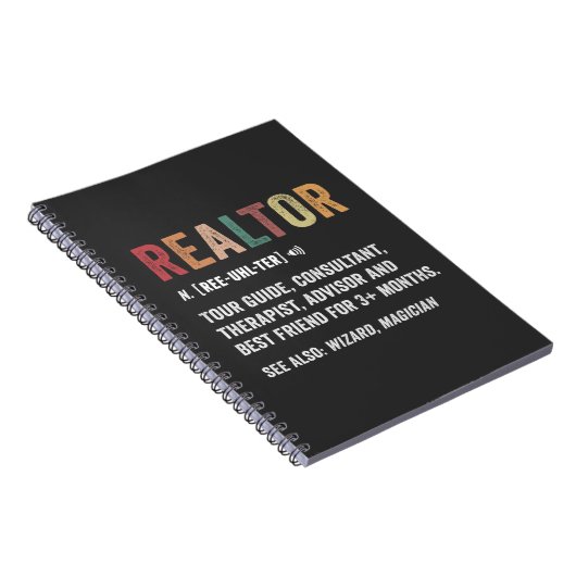 Realtor Real Anwesen Funny Quote Notebook Notizblock (Rechte Seite)