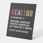 Realtor Real Anwesen Funny Zitat Sockelschild (Vorderseite)