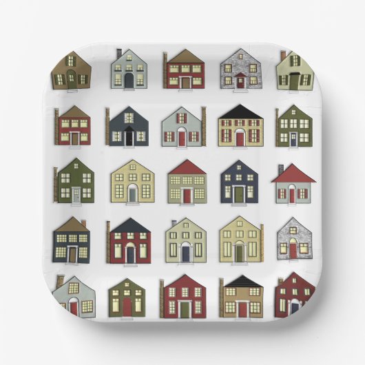 Realtor Real Anwesen Paper Plate Pappteller (Vorderseite)