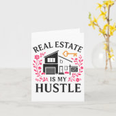 Realtor Real Estate Is My Hustle  Karte (Gelbe Blume)