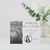 Realtor Roads Lead Zuhause Holiday Greetings Postc Postkarte (Stehend Vorderseite)