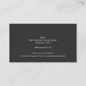 Realtor Simple Modernes Berufliches QR-Foto Visitenkarte (Rückseite)