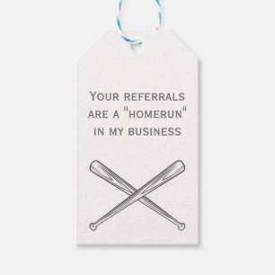 Realtor Summer Baseball Themenabend Pop durch Tags Geschenkanhänger