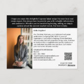 Realtor Summer Recipe oder Real Anwesen Postkarte (Rückseite)