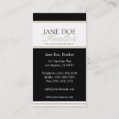 Realtor-Tan-Skript Visitenkarte (Rückseite)