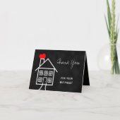 Realtor Thank You Note Card Dankeskarte (Vorderseite)