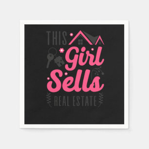 Realtor This Girl Sells Real Estate Serviette