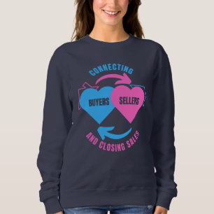 REALTOR verbindet Käufer Verkäufer Immobilien Sweatshirt