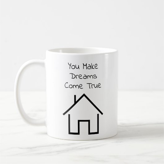 Realtor Vielen Dank, dass Sie Personalisierte Gesc Kaffeetasse (Links)